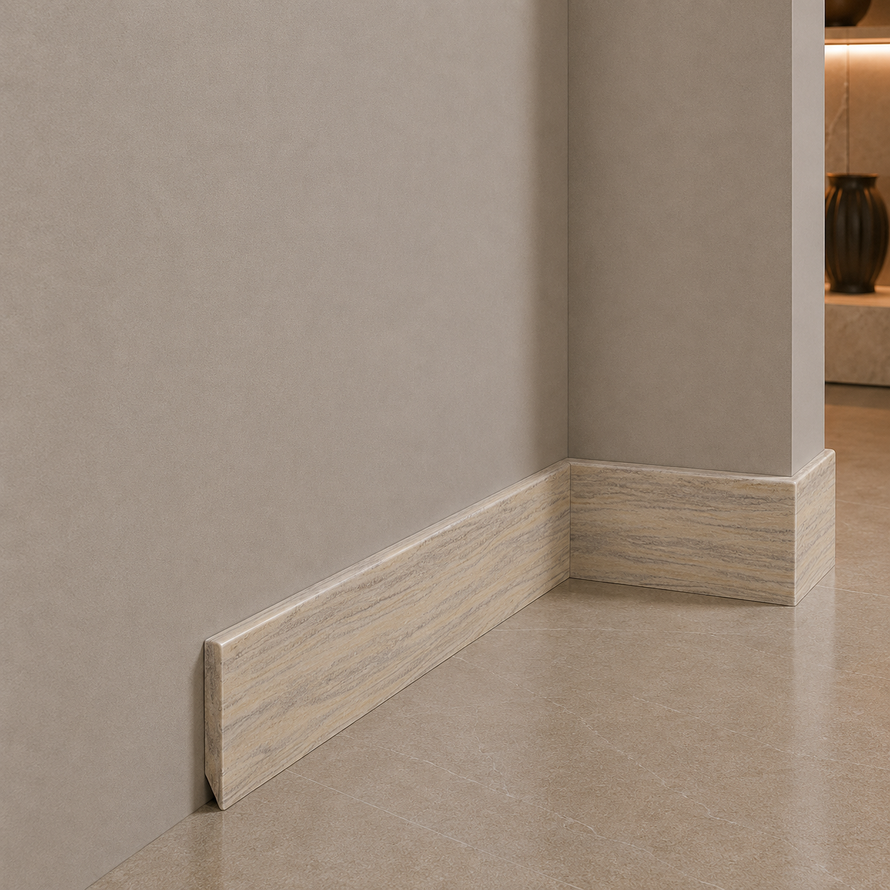 Plinten - Ronde kant - Solid surface